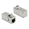 Delock Keystone modul, RJ45-aljzat - RJ45-aljzat, Cat.6A, 90 fokos szögű (87142)