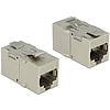 Delock Keystone modul, RJ45-aljzat  RJ45-aljzat, Cat.6A fém (86408)