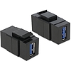 Delock Keystone modul USB 3.0 A anya  USB 3.0 A anya, fekete (86369)