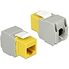 Delock Keystone Module RJ45 female  LSA Cat.6 UTP yellow (86345)