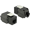 Delock Keystone Module RJ45 jack  LSA Cat.6A UTP black (86267)