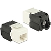 Delock Keystone Module RJ45 jack  LSA Cat.6A UTP white (86266)