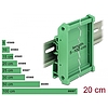 Delock Laprögzítő 20 cm hosszú DIN Rail-ekhez (65986)