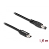 Delock Laptop töltőkábel USB Type-C apa - 5,5 x 2,1 mm apa (87977)