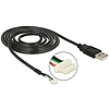 Delock Module Cable USB 2.0 A male  5 Pin camera plug V1.9 1.5 m (95986)