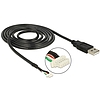 Delock Module Cable USB 2.0 A male  5 pin camera plug V5 1.5 m (95985)