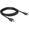 Delock nagy sebességű HDMI Ethernet kábel HDMI A apa  HDMI A apa 4K 2 m (84714)