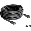 Delock nagy sebességű HDMI Ethernet kábel HDMI A dugós  HDMI A dugós 20 m (83452)