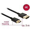 Delock Nagysebességű HDMI-kábel Ethernettel - HDMI-A-csatlakozódugó  HDMI Mini-C-csatlakozódugó, 3D (84779)