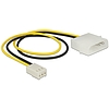 Delock Power Cable 2 pin male  3 pin female (fan) 30 cm (83659)