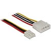 Delock Power Cable 4 pin male  4 pin floppy female 40 cm (83821)