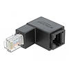 Delock RJ45 adapter apa 90 fokos lefelé néző  RJ45 aljzat, Cat.6 UTP (86423)