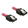 Delock SATA 6Gbps 10cm egyenes-egyenes piros kábel (82674)