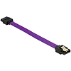 Delock SATA cable 6 Gb/s 10 cm straight / straight metal purple Premium (83688)