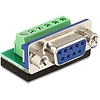 Delock Sub-D 9 pin anya  Terminal block 6 pin adapter (65498)