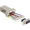 Delock Sub-D 9 Pin apa  RJ45 anya adapter, szerelő készlet (65462)