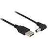 Delock USB tápkábel  DC 5.5 x 2.1 mm apa 90 1.5 m (83578)