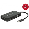 Delock USB Type-C átalakító egy VGA, HDMI, DVI vagy DisplayPort kijelzohöz (63929)