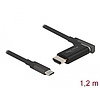 Delock USB Type-C - HDMI adapter kábel 4K 60 Hz mágneses 1,20 m hosszú (66685)