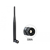 Delock WLAN Antenna 802.11 ac/a/b/g/n SMA 4 - 5 dBi omnidirectional joint black (89438)