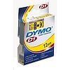 Dymo 45019 D1 feliratozószalag 12mm x 7m zöld alapon fekete