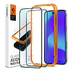 EDZETT ÜVEG Spigen ALM GLASS FC 2 CSOMAGOS IPHONE 14 PRO FEKETE