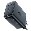 Fali töltő Acefast A29 PD50W GAN 2x USB-C 50W, fekete (A29 black)