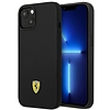 Ferrari FEHCP14MSIBK iPhone 14 Plus 6.7" fekete/fekete keménytokos szilikon fém logo