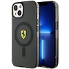 Ferrari FEHMP14MURKK iPhone 14 Plus 6.7" fekete/fekete keménytokos áttetsző táska