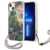 Guess GUHCP13MHFLSB iPhone 13 6.1" kék/kék keménytokos virágszíj