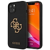 Guess GUHCP13SLS4GGBK iPhone 13 mini 5.4" fekete/fekete kemény tok szilikon 4G logó