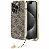 Guess GUHCP15LGF4GBR iPhone 15 Pro 6.1" barna/barna keménytokos 4G Charms Collection