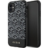 Guess GUHMN61HGCFSEK iPhone 11 / Xr 6.1" fekete/fekete keménytok GCube Stripes MagSafe