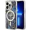 Guess GUHMP14LHLEOPWB iPhone 14 Pro 6.1" kék/kék keménytok Leopard MagSafe