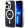 Guess GUHMP14LPCUMAK iPhone 14 Pro 6.1" fekete/fekete keménytok Marble MagSafe