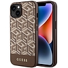 Guess GUHMP14MHGCFSEW iPhone 14 Plus 6,7" barna/barna kemény tok GCube Stripes MagSafe