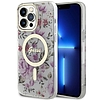 Guess GUHMP14XHCFWST iPhone 14 Pro Max 6.7" attlátszó kemény tokos Flower MagSafe