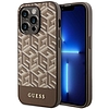 Guess GUHMP14XHGCFSEW iPhone 14 Pro Max 6,7" barna/barna kemény tok GCube Stripes MagSafe