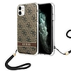 Guess GUOHCN61H4STW iPhone 11 barna/barna kemény tokos 4G nyomtatószíj