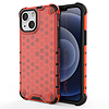 Honeycomb Case páncélburkolat TPU lökhárítóval iPhone 13 mini piroshoz