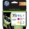 HP P2V32A No.711 Multipack Cyan Magenta Yellow  tintapatron eredeti (CZ130A + CZ131A + CZ132A)