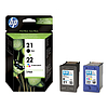 HP SD367AE No.21 No.22 Multipack Black + Color tintapatron eredeti (C9351AE + C9352AE)