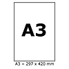 JAC PRE-CUT/57437 297x420mm etikett fehér 1ív