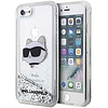 Karl Lagerfeld KLHCI8LNHCCS iPhone 7/8/ SE 2020/2022 ezüst/ezüst keménytok Glitter Choupette Head