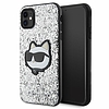 Karl Lagerfeld KLHCN61G2CPS iPhone 11 / Xr 6.1" ezüst/ezüst keménytok, Glitter Choupette Patch