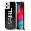 Karl Lagerfeld KLHCP12SKLMLBK iPhone 12 mini 5,4" fekete/fekete keménytok Karl Logo Glitter