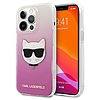 Karl Lagerfeld KLHCP13LCTRP iPhone 13 Pro / 13 6.1" kemény tok, pink/rózsaszín Choupette fej