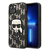 Karl Lagerfeld KLHCP13MPMNIKBK iPhone 13 6.1" kemény tok fekete/fekete Monogram Ikonik Patch