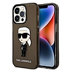 Karl Lagerfeld KLHCP14LHNIKTCK iPhone 14 Pro 6.1" fekete/fekete keménytok Ikonik Karl Lagerfeld