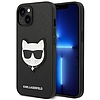 Karl Lagerfeld KLHCP14MSAPCHK iPhone 14 Plus 6.7" kemény tokos fekete/fekete Saffiano Choupette fejtapasz